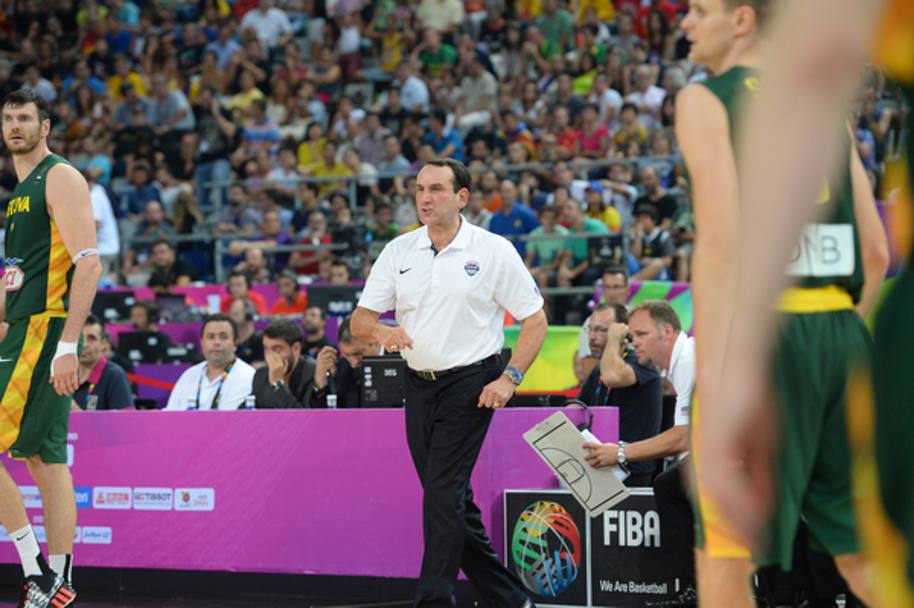 La grinta di Mike Krzyzewski, coach di Team USA (NBA/Getty Images)